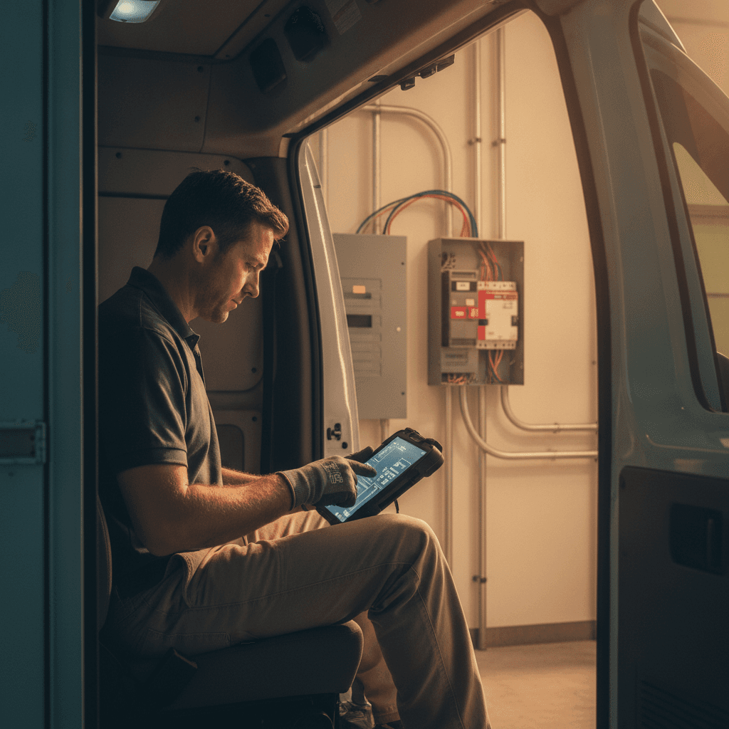 Hero image: AI Dispatch Software for Electricians | Ace Watt