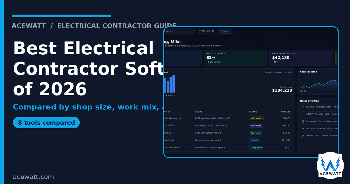 Best Electrical Contractor Software of 2026 (Compared)
