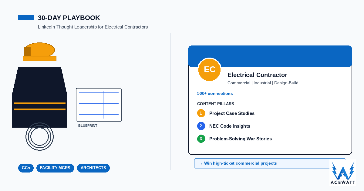 Build LinkedIn Thought Leadership for Electrical Contractors