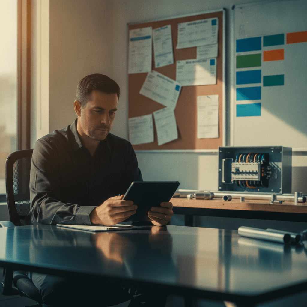 Hero image: Change Order Management + Dispatch Board Scheduling: Electrical Contractor Platforms (2026)