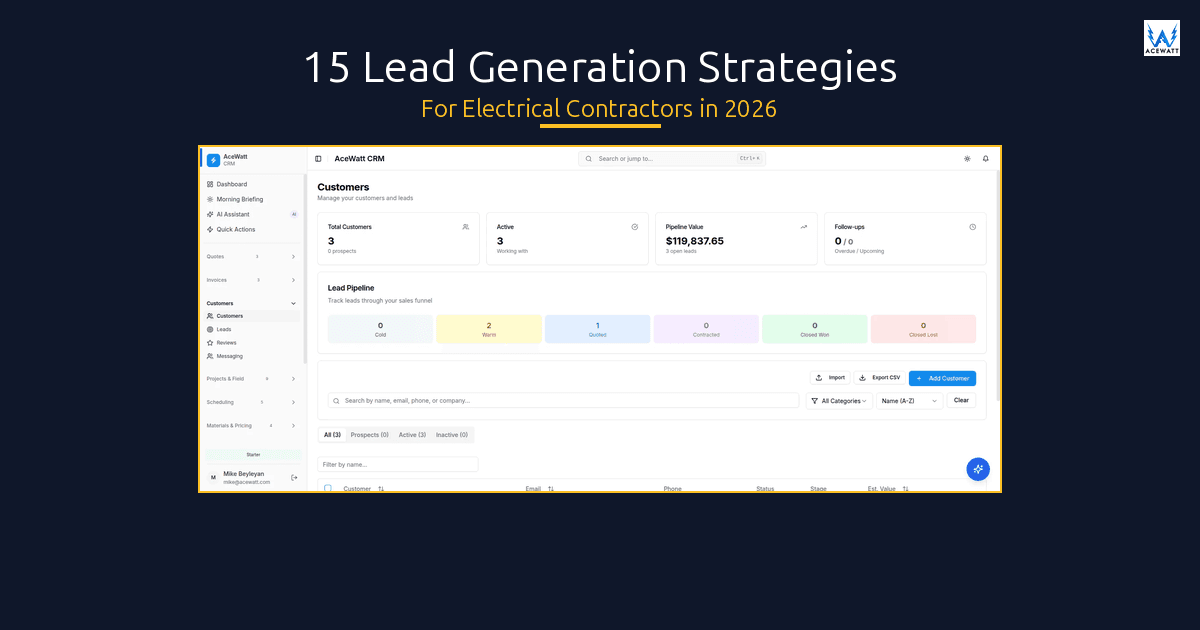 Electrical Contractor Lead Generation: 15 Strategies That.