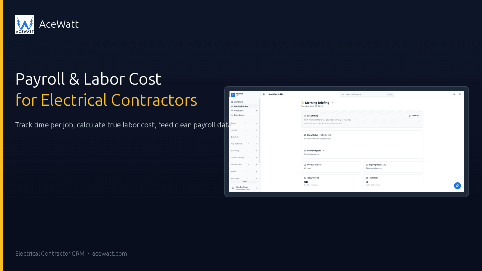 Electrical Contractor Payroll & Labor Cost Guide (2026)