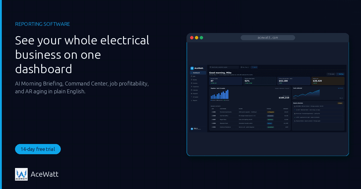 Electrical Contractor Reporting Software: 2026 Tools & KPIs