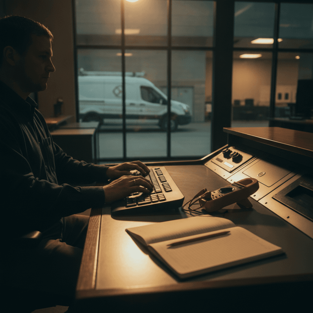 Hero image: Electrical Dispatch Software for Emergency Service: Real-Time Crew Tracking & Automated Customer ETA Alerts