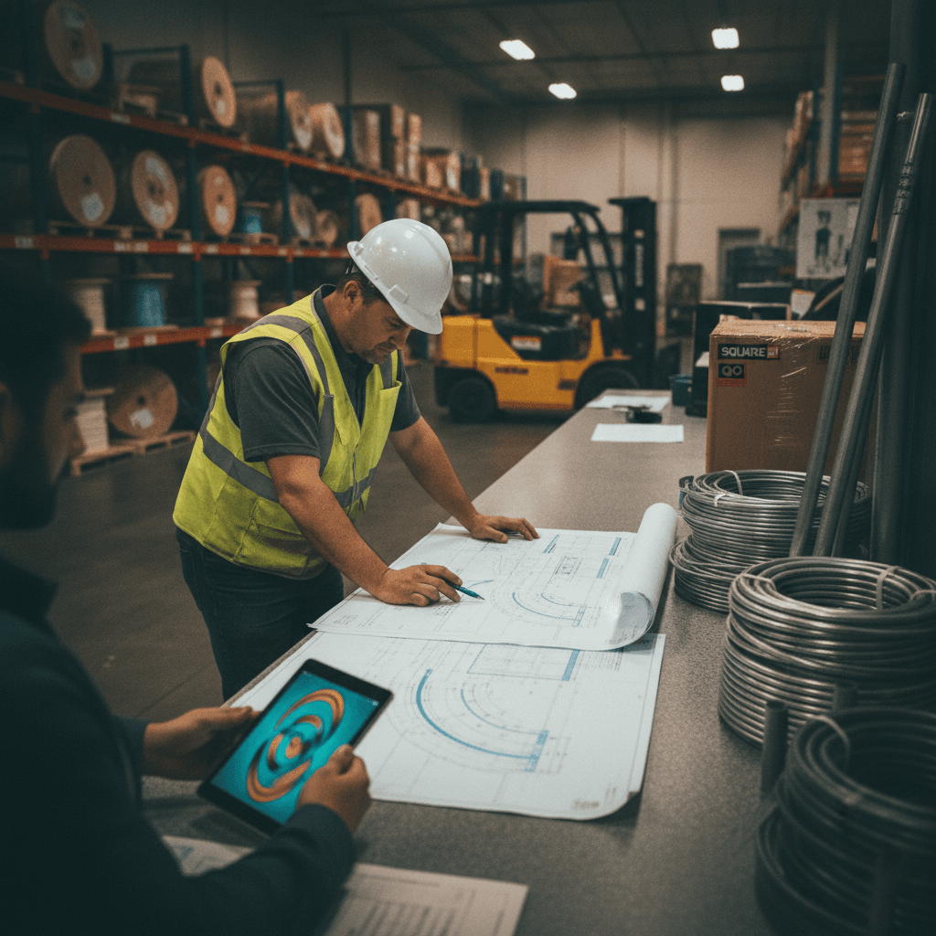 Hero image: Electrical Distributor Software in 2026: Quote from Plans, Track Contractor Accounts & Drop-Offs