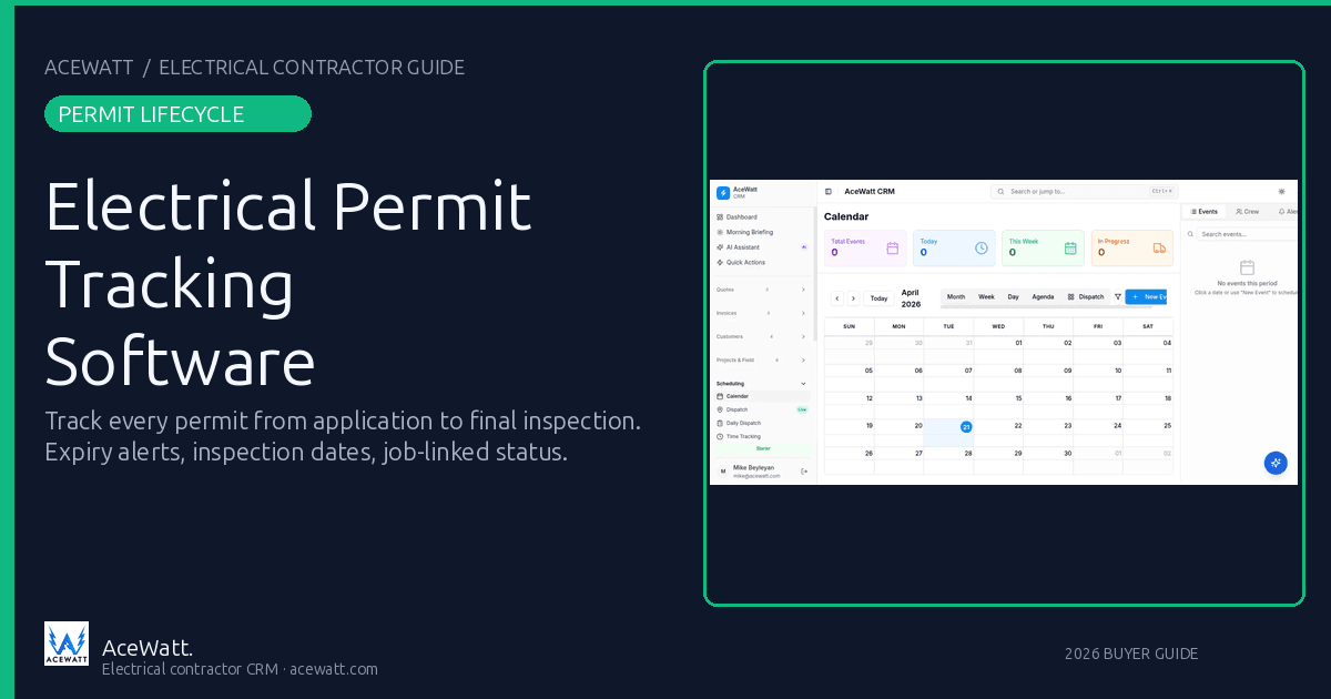 Electrical Permit Tracking Software for Contractors