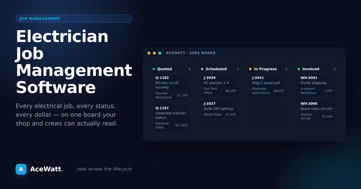 Electrician Job Management Software: Run It All in One App