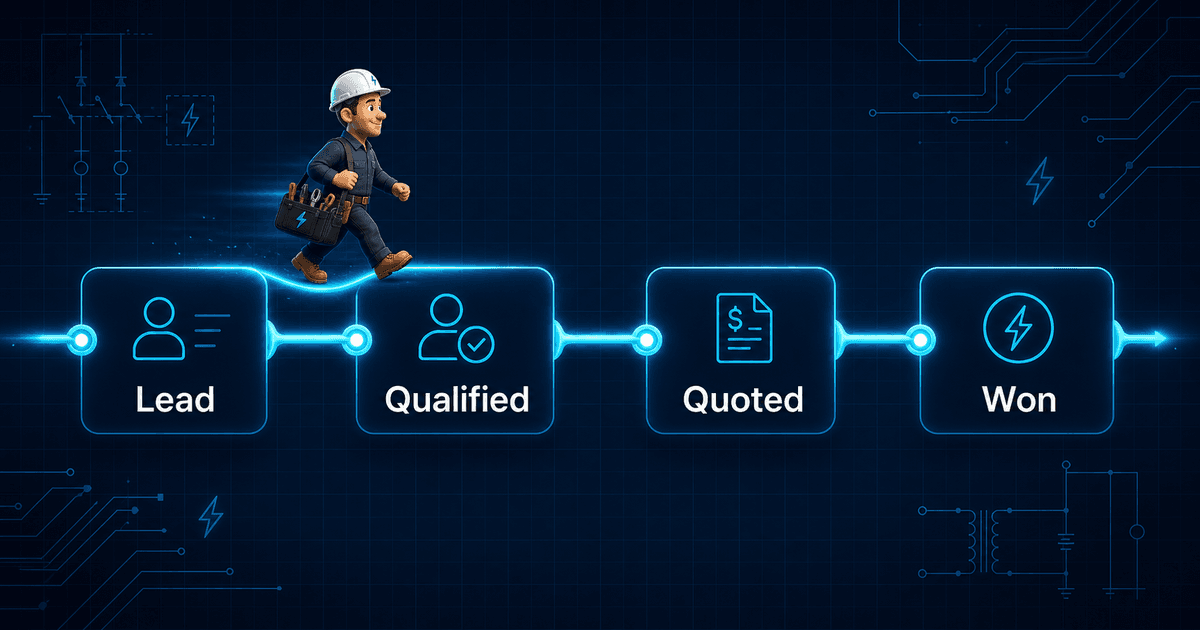 Electrician Sales Pipeline Software: Track Leads to Quotes