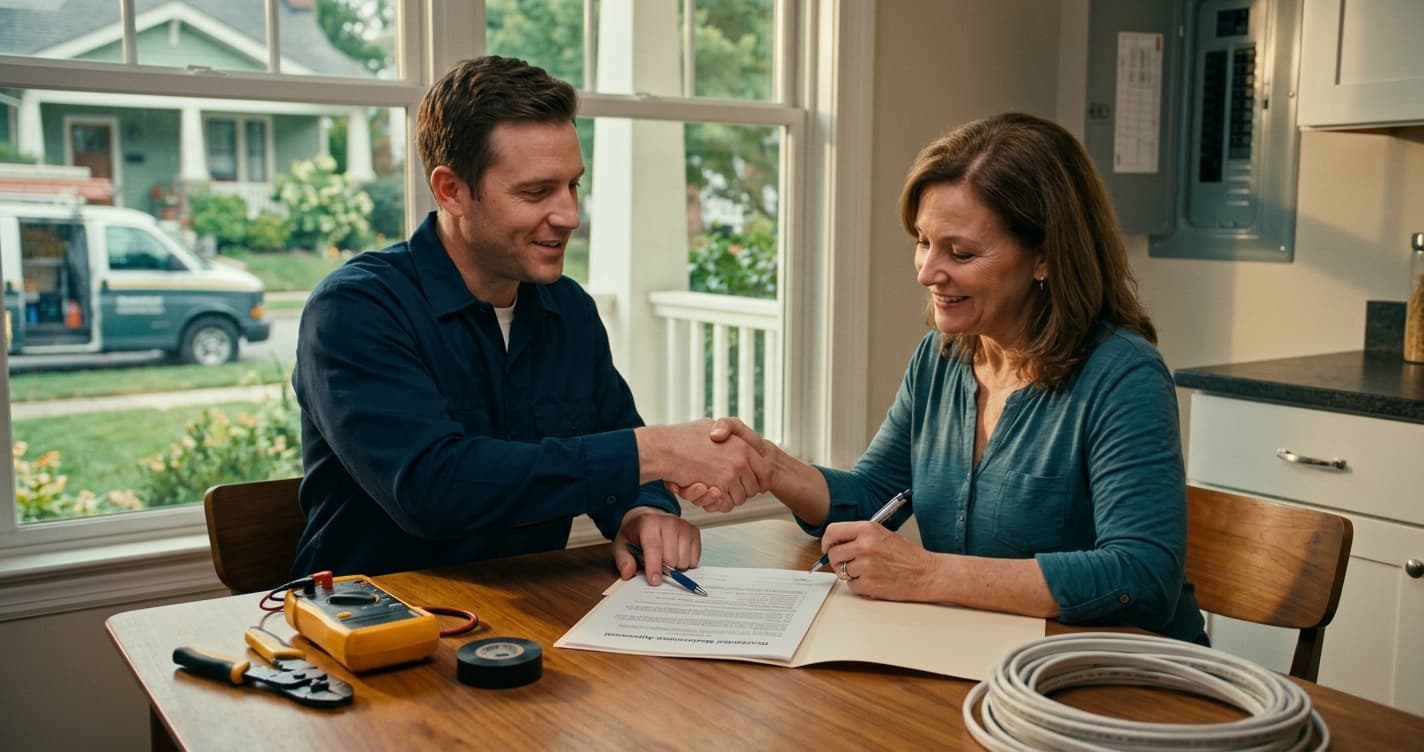 Hero image: From Service Call to Recurring Revenue: CRM Workflows That Turn One-Time Electrical Jobs into Maintenance Contracts