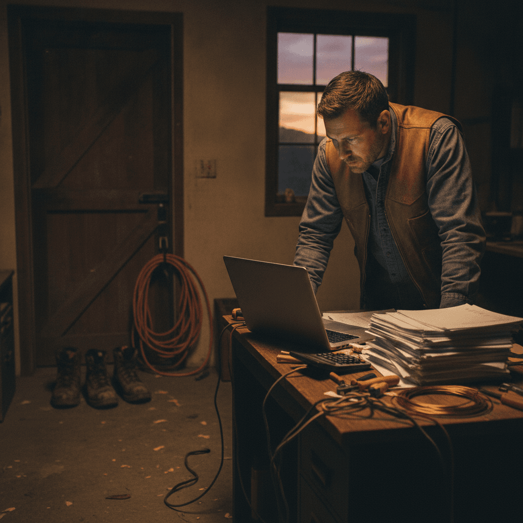 Electrical contractor automating time and material billing in QuickBooks Online