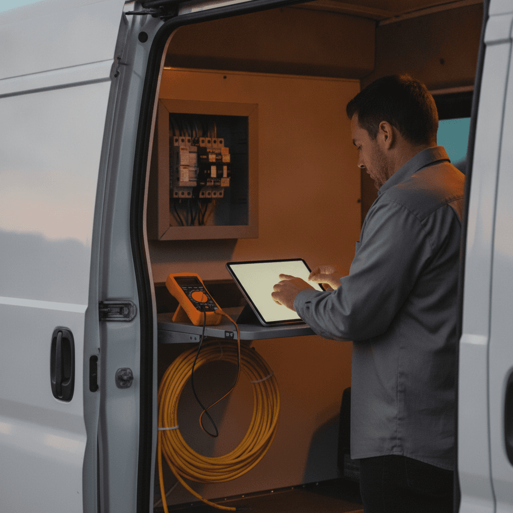 Hero image: Jobber vs AceWatt for Electrical Contractors (2026)