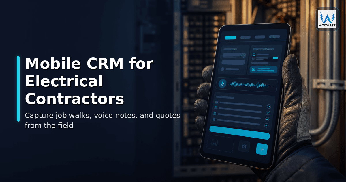 Mobile CRM for Electrical Contractors: 2026 Field Guide