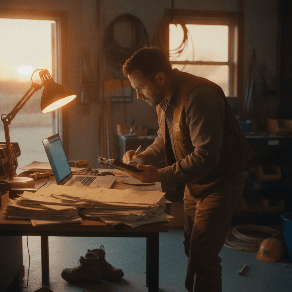 Hero image: Mobile Time & Material Billing for Electrical Techs: Capture Field Data That Flows Straight to Your Accounting Software