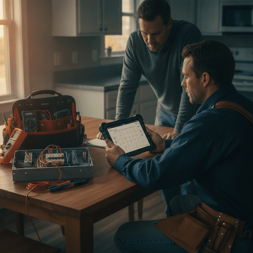 Hero image: Recurring Revenue Playbook: Using Electrical CRM to Sell & Manage Service Agreements