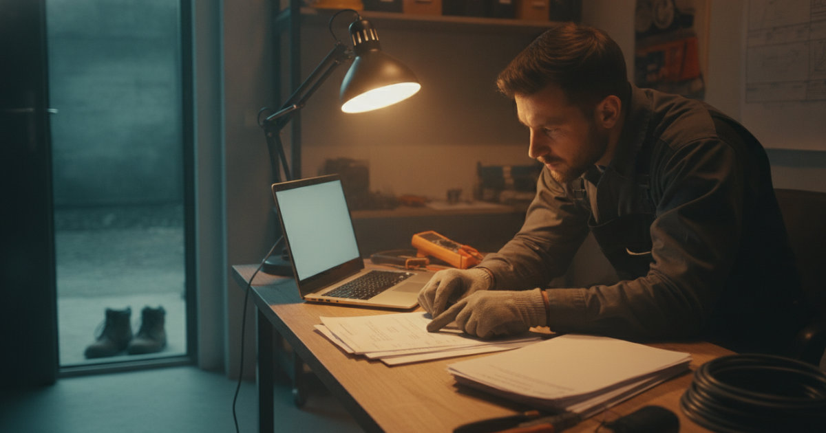 Job-site tests that matter in an electrician invoice app