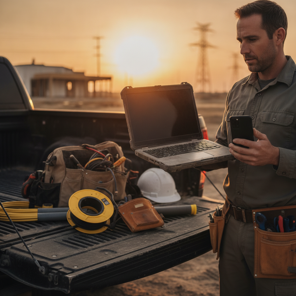 1. Why Small Electrical Shops Need Different Software in 2026 - electrical, work, five