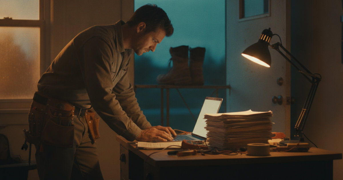 What a one-person electrical shop actually needs from an invoice app