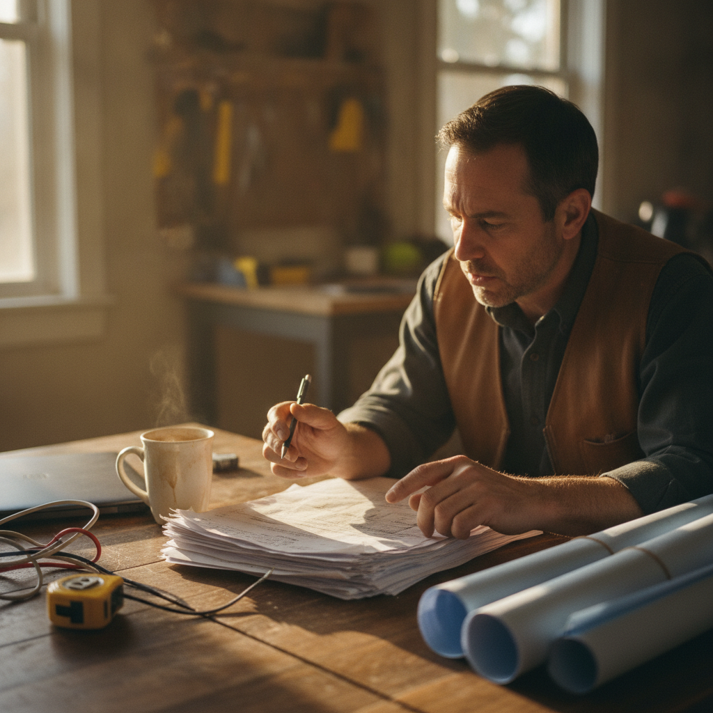 The Real Cost of Estimating-to-Accounting Gaps for Electrical Shops - re-keying, time, measurable